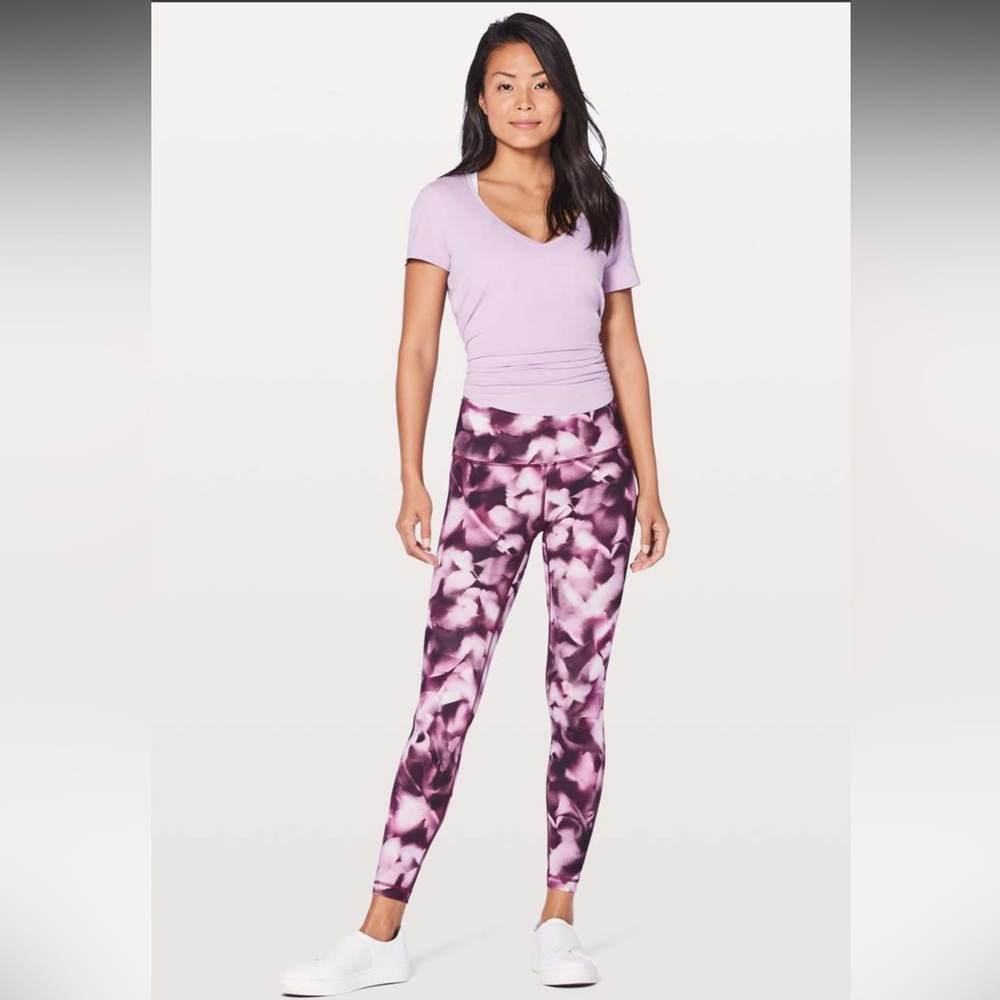 Lululemon Wunder Under Hi-Rise Tight Full-On Luxtreme White Candy Pink Size 2